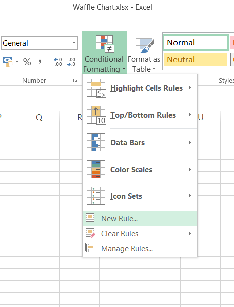 Conditional Formatting New Rule